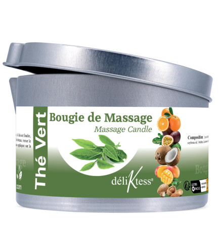 Bougie de massage Végétale au Thé vert 190 ml