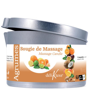 Bougie de massage Végétale aux Agrumes 190 ml