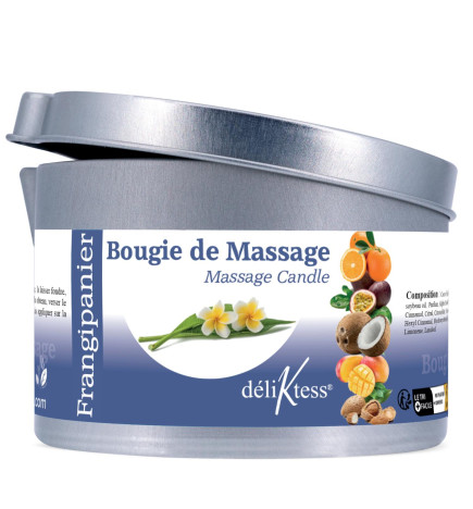 Bougie de massage Végétale au Frangipanier 190 ml