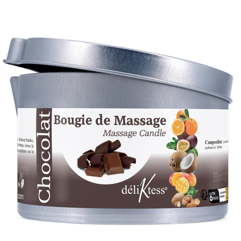 Bougie de massage Végétale au Chocolat 190 ml