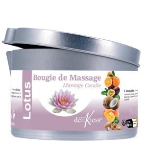 Bougie de massage Végétale au Lotus 190 ml