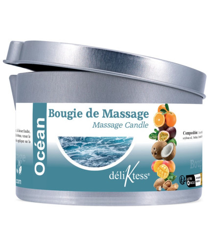 Bougie de massage Végétale parfum Océan 190 ml