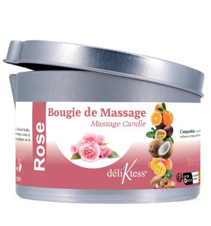 Bougie de massage Végétale à la Rose 190 ml