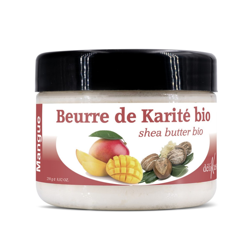 Beurre de karité bio à la Mangue 250 G