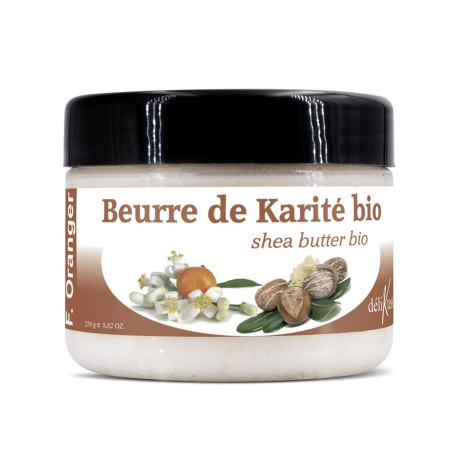 Beurre de karité bio à la Fleur d'Oranger 250 g