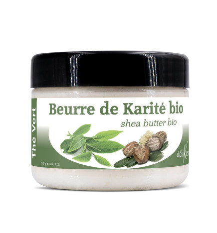 Beurre de karité bio au Thé vert 250 g