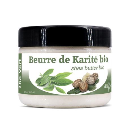 Beurre de karité bio au Thé vert 250 g