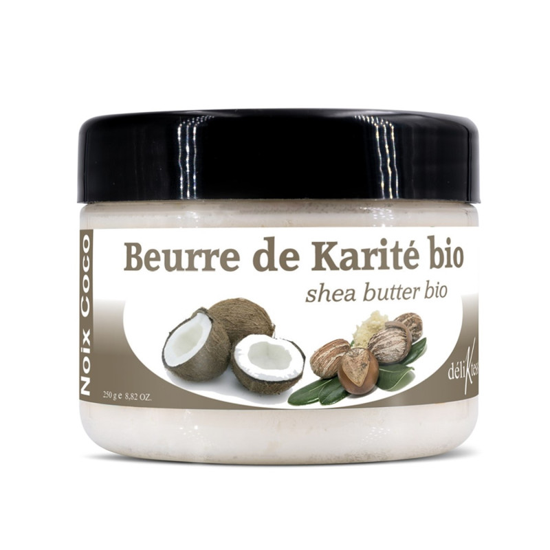 Beurre de karité bio à la Noix de Coco 250 G